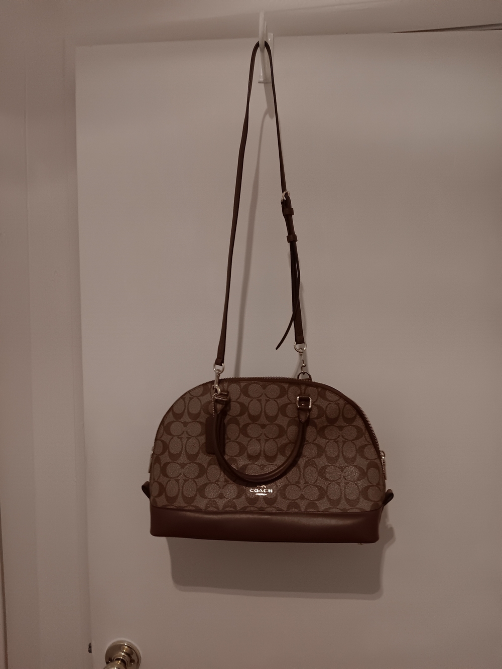 ​Coach Signature Canvas Sierra Satchel Crossbody Bag